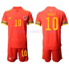 Barn Fotballdrakter Wales Aaron Ramsey 10 Hjemme Euro 2020 Kortermet